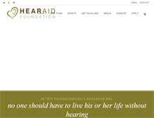 Tablet Screenshot of hearaidfoundation.org